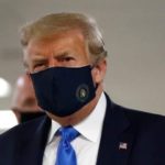 Donald Trump Finally Wears Mask in Public – Says he was never against masks